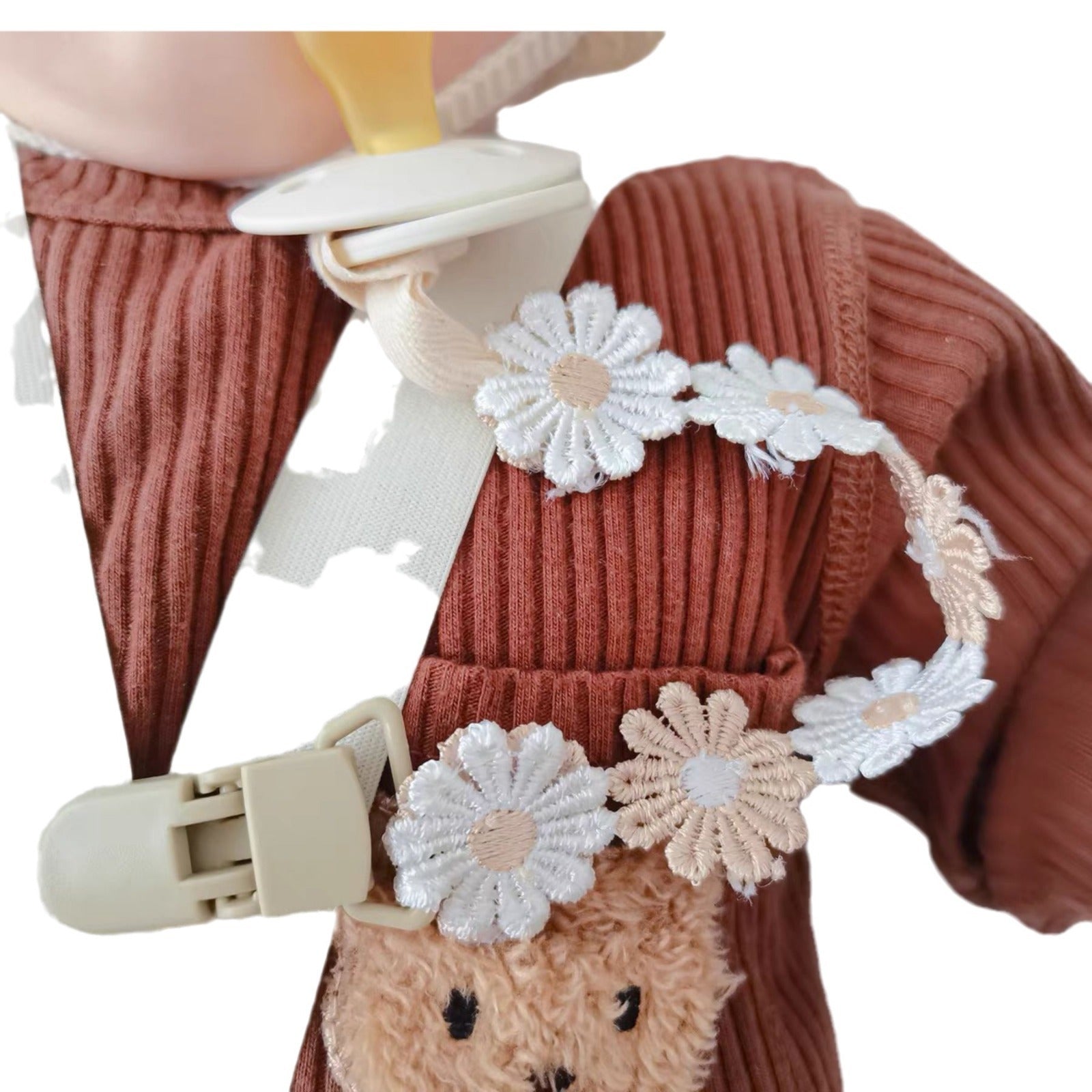 Teether Molar Rod Fork Anti - lost Chain - silverfoxgoods